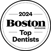 Boston Magazine Top Dentists 2024 award badge