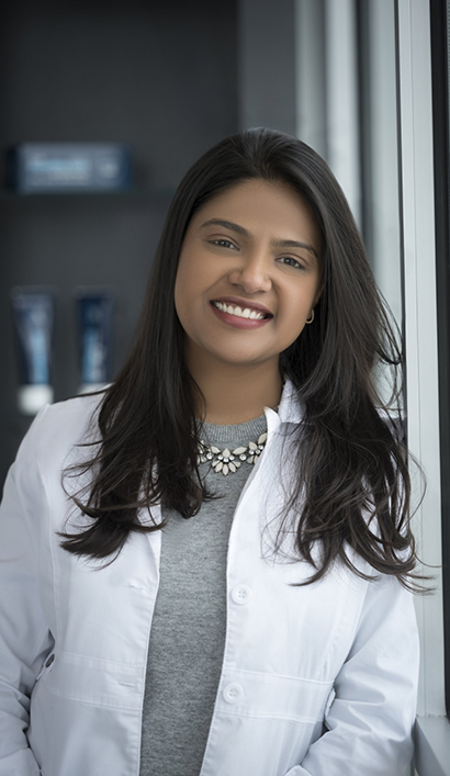 Peabody dentist Doctor Dhara Shah smiling