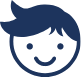 Smiling child icon